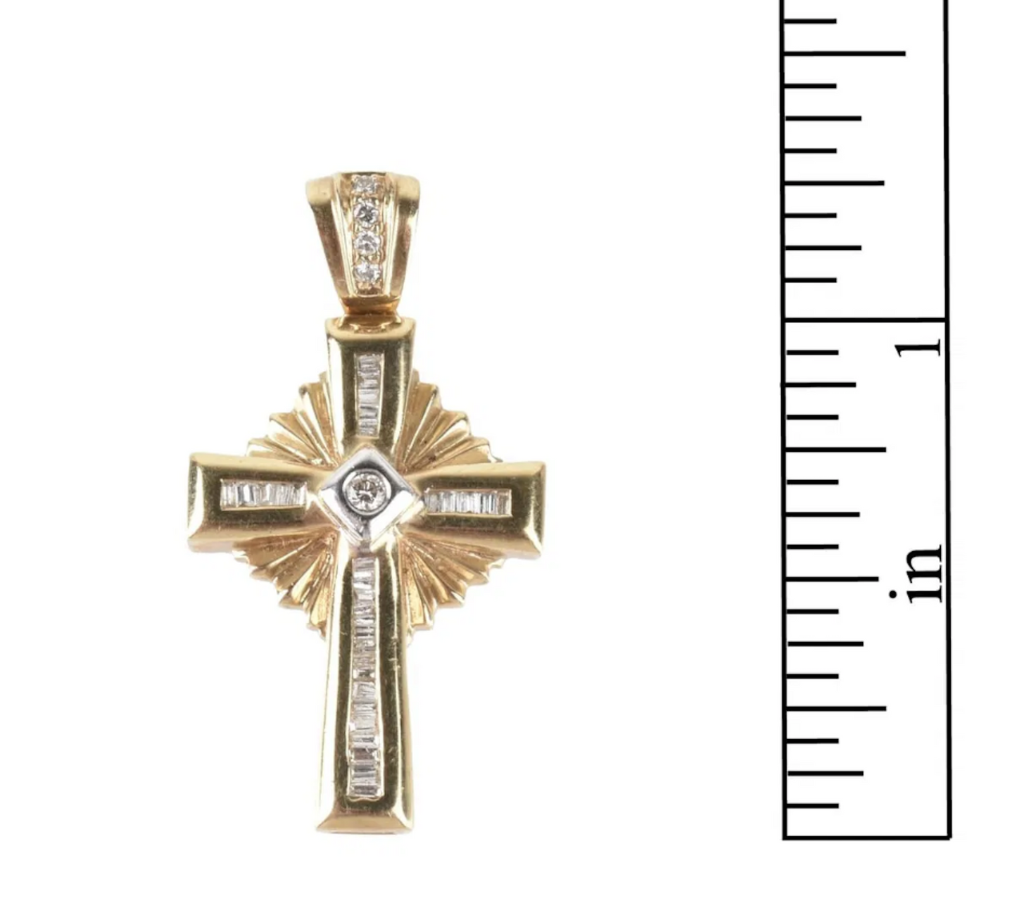 Gold cross with diamonds | 1786 |
