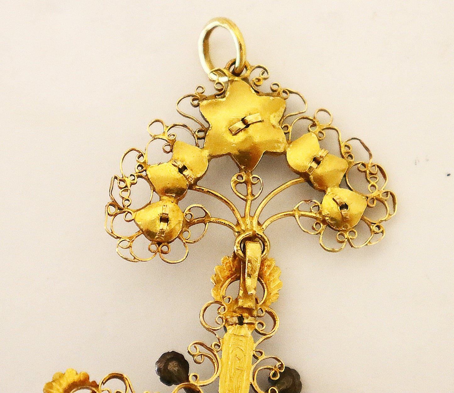 Circa 1800, Antique, 700/1000 Gold (testing) and silver Cross Portuguese | 2989 |