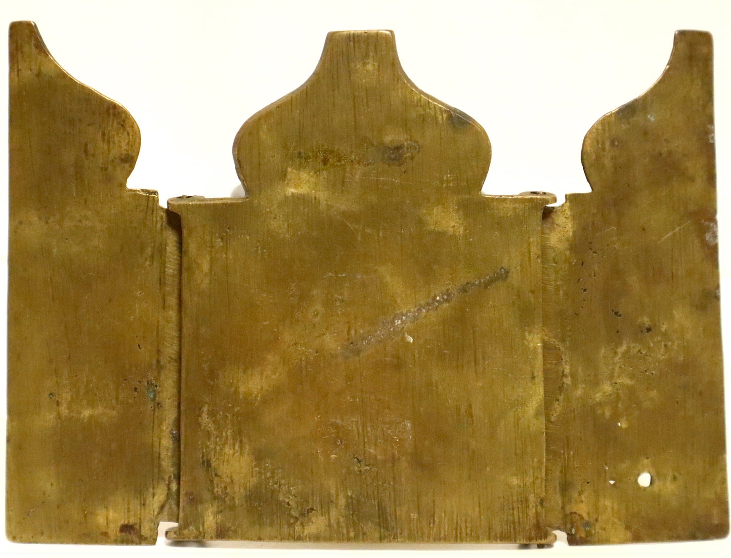 Antiques, Orthodox, Russian Bronze icon-triptych: The Mother of God. | 5317 |