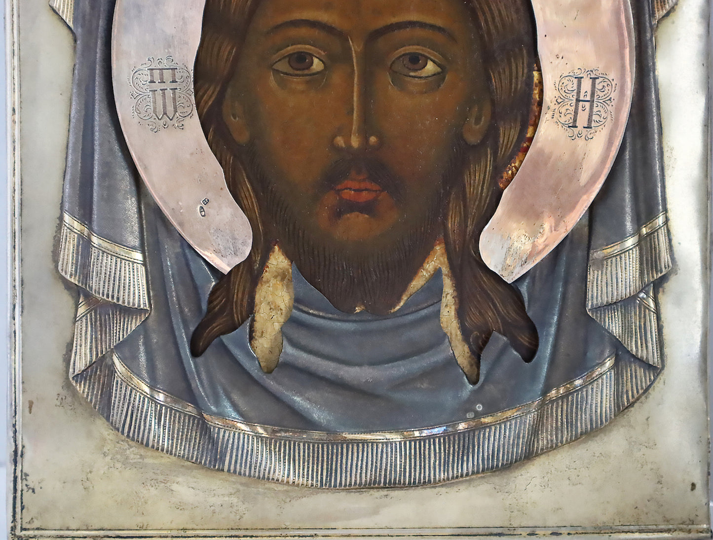 Antiques, Orthodox, Russian icon: Christ Not Made with Human Hands. | 5364 |