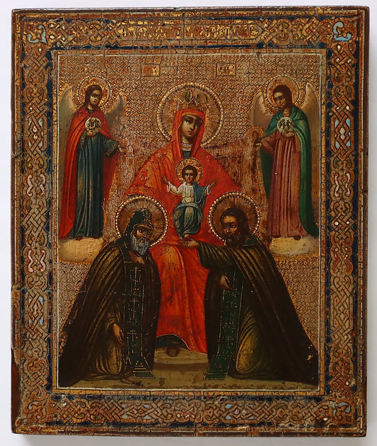 Antiques, Orthodox, Russian icon: The Mother Of God Of The Kiev Caves | 5414 |