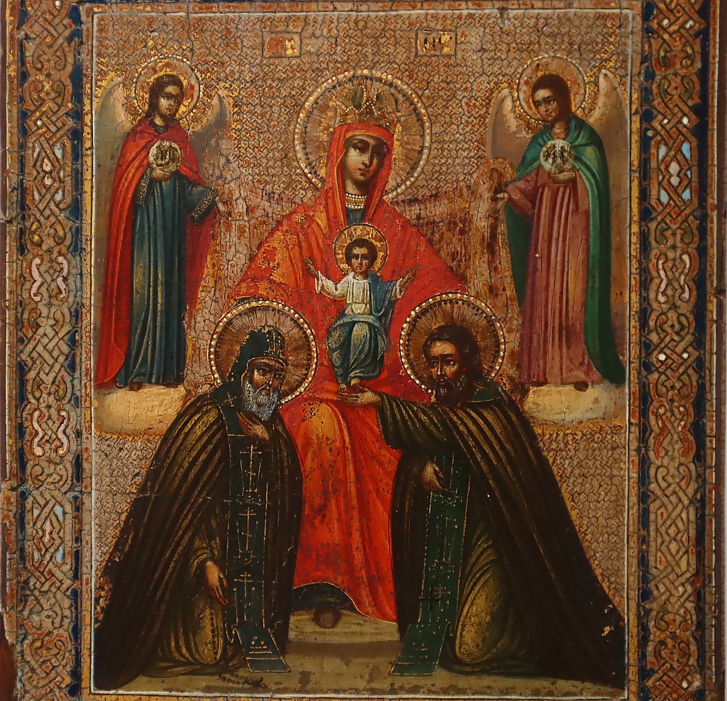 Antiques, Orthodox, Russian icon: The Mother Of God Of The Kiev Caves | 5414 |