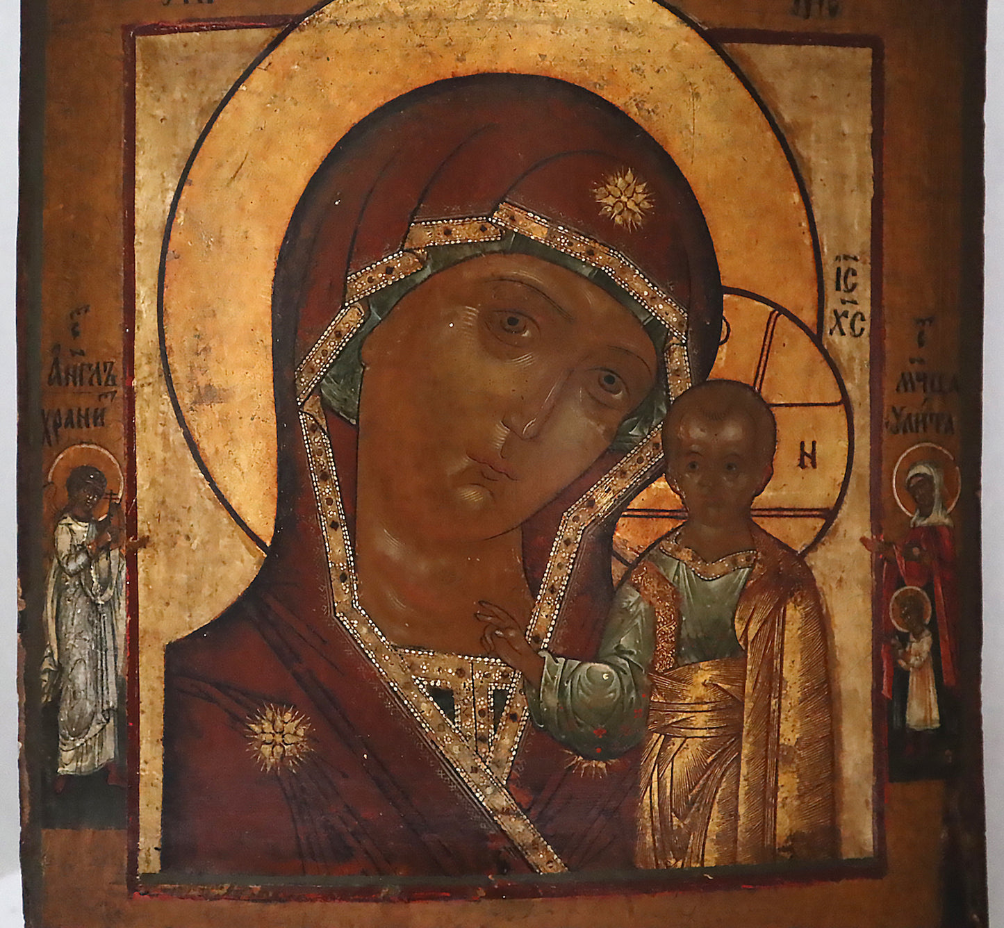 ANTIQUE 18c RUSSIAN PAINTED ICON: Kazanskaya Mother Of God | 5422 |