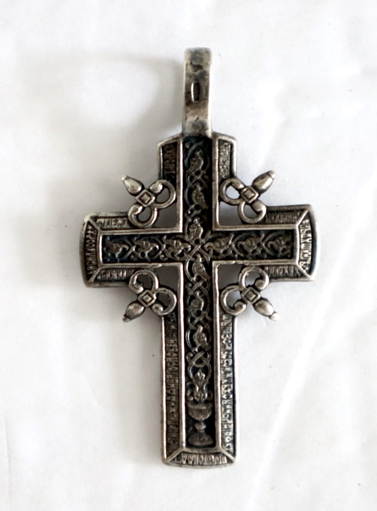 Antiques, Orthodox, Russian silver cross | 5571 |