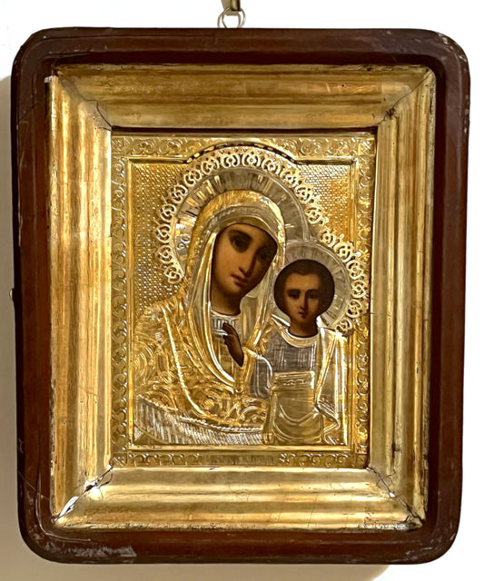 Antiques, Orthodox, Russian icon: Mother of God Kazanskaya | 5660 |