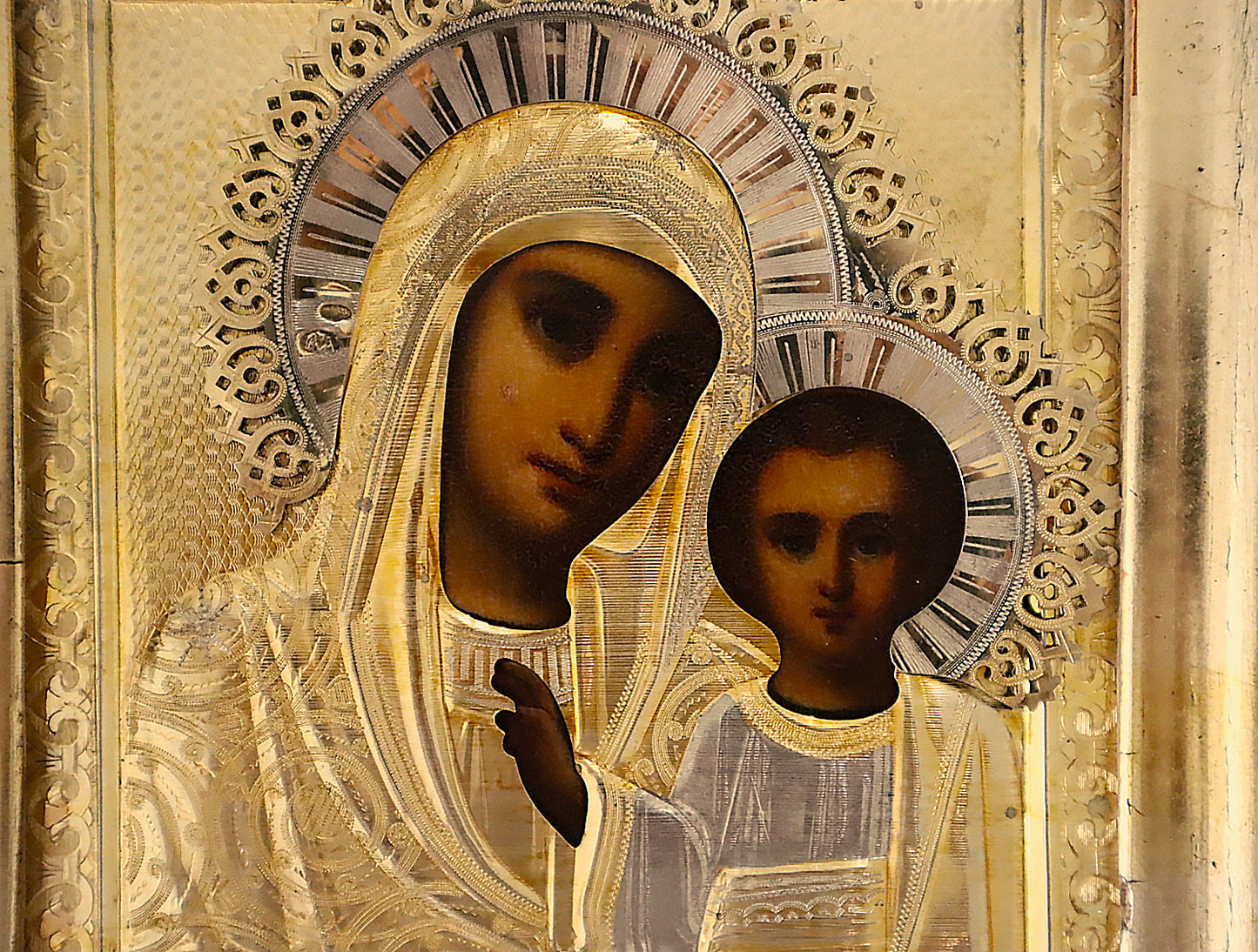 Antiques, Orthodox, Russian icon: Mother of God Kazanskaya | 5660 |