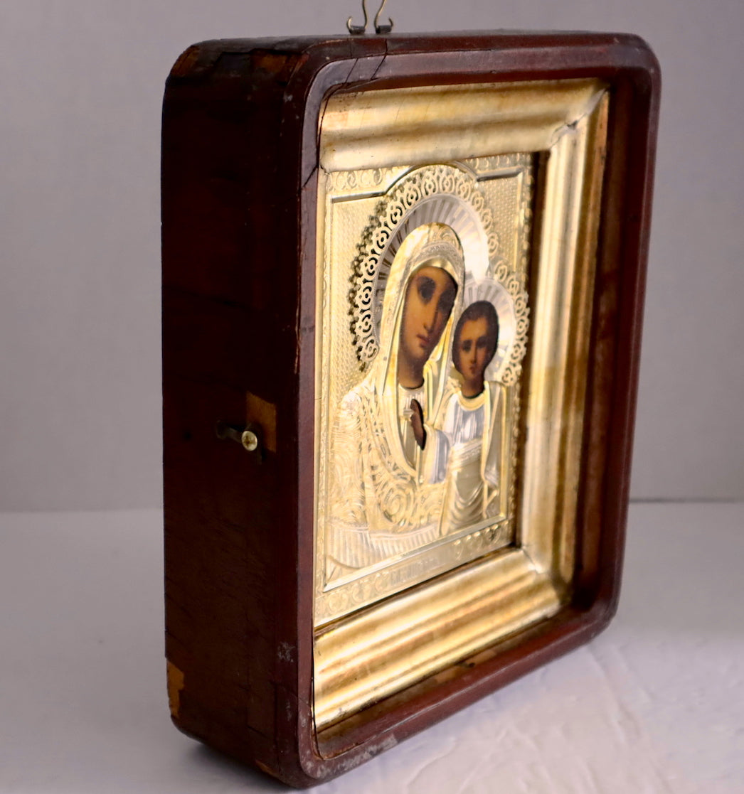 Antiques, Orthodox, Russian icon: Mother of God Kazanskaya | 5660 |