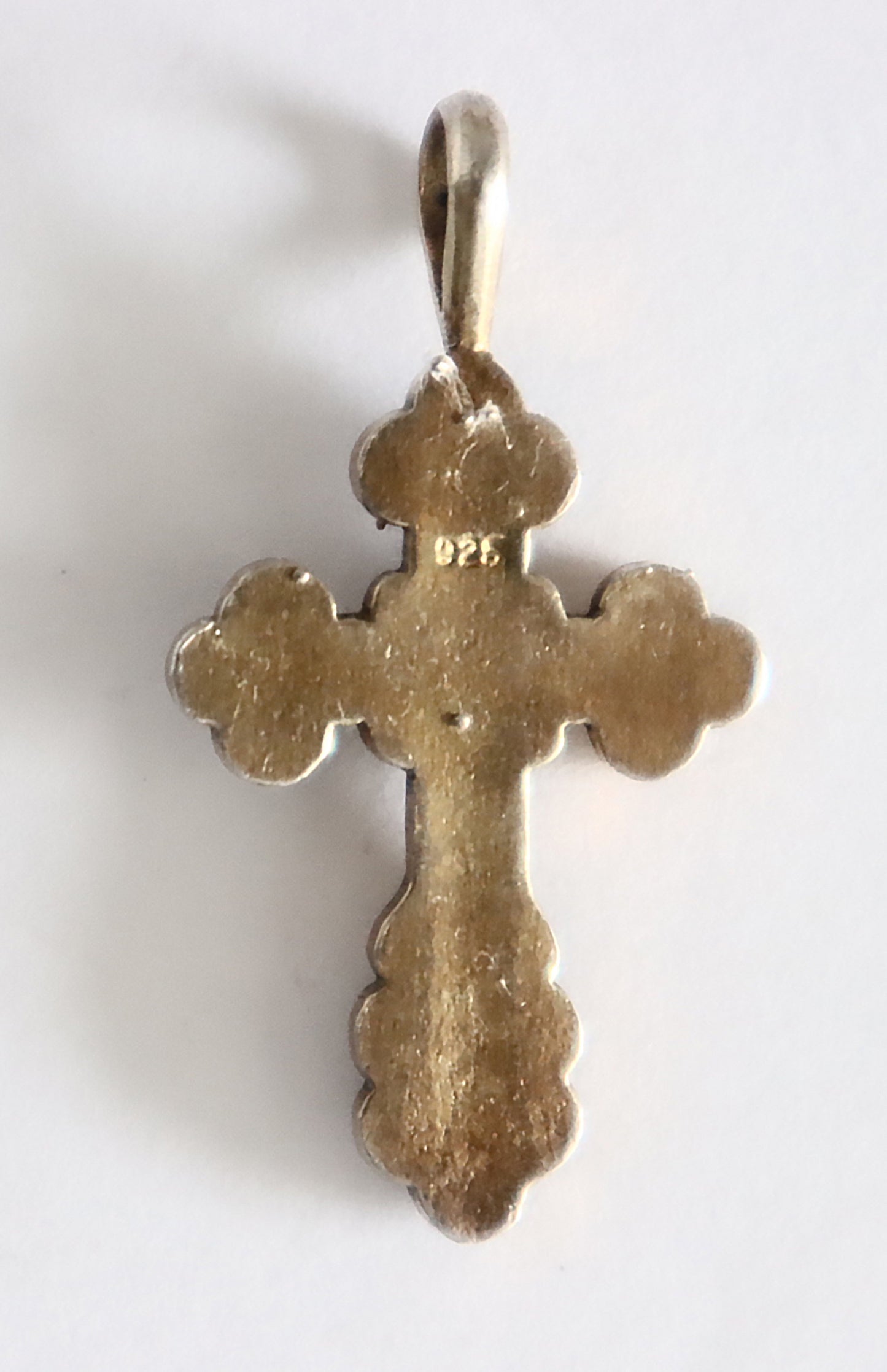 Russian Silver Cross with blue enamel | 5662 |