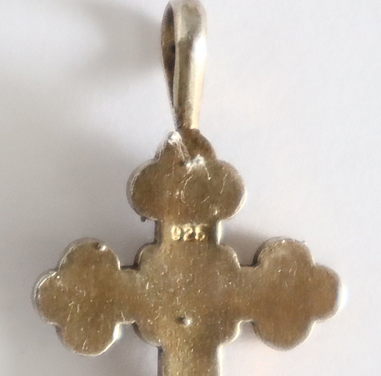 Russian Silver Cross with blue enamel | 5662 |
