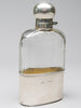 3651 | Antique , English Silver & Glass Flask, 1818