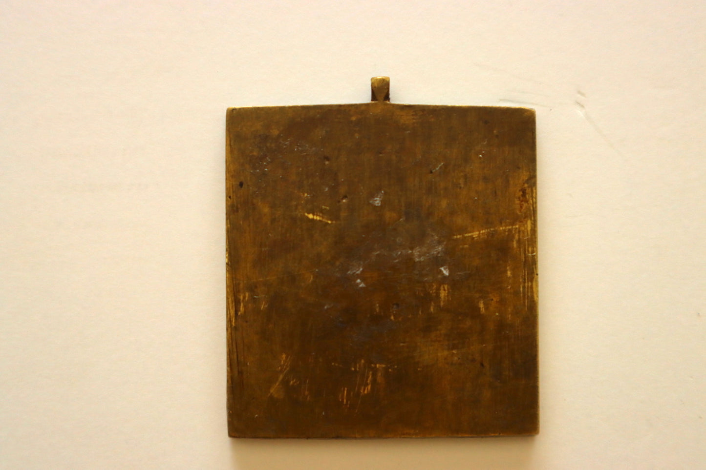 Antique, 19th century, Orthodox Russian Bronze Icon: Tree Saints | 4560 |