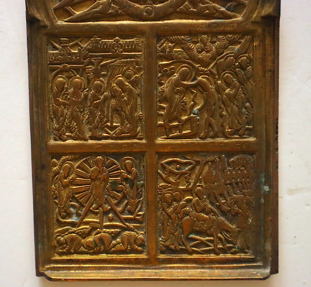 Antique, 19th century, Orthodox Bronze icon | 4615 |