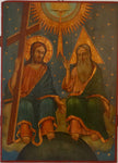 4951 | Antique 19th century, Orthodox Russian Icon: NEW TESTAMENT TRINITY