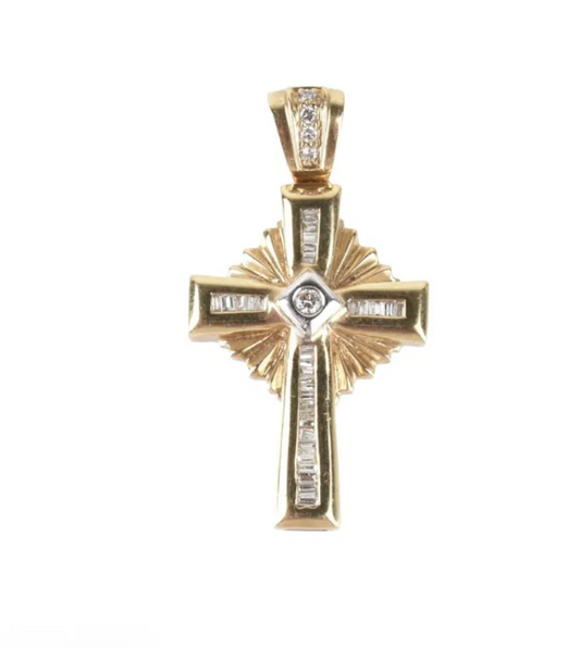Gold cross with diamonds | 1786 |