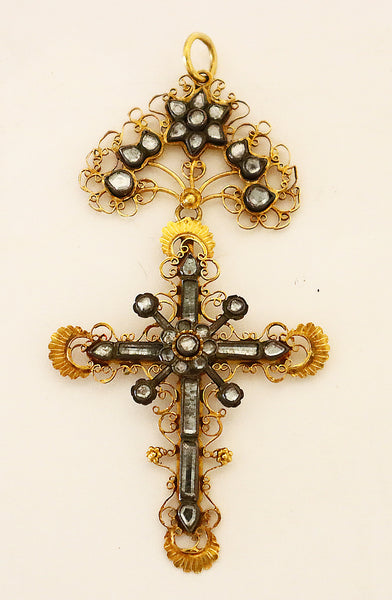 2989 | Antique, 14k Gold Victorian Cross