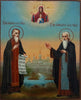 3794 | Antiques, Orthodox, Russian icon: Zosima & Sovatiy