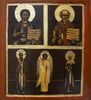 4415 | Antique, 19th century, Orthodox Russian Icon of Three Parts