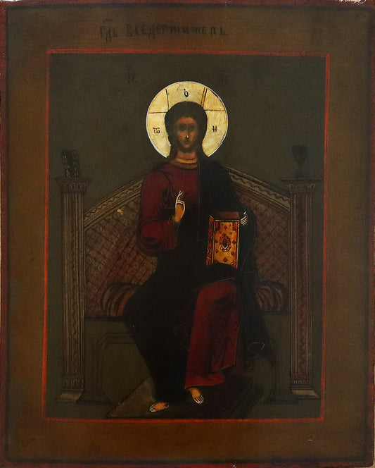 4652 | Antique, 19th century, Orthodox Russian icon: The Lord Almighty