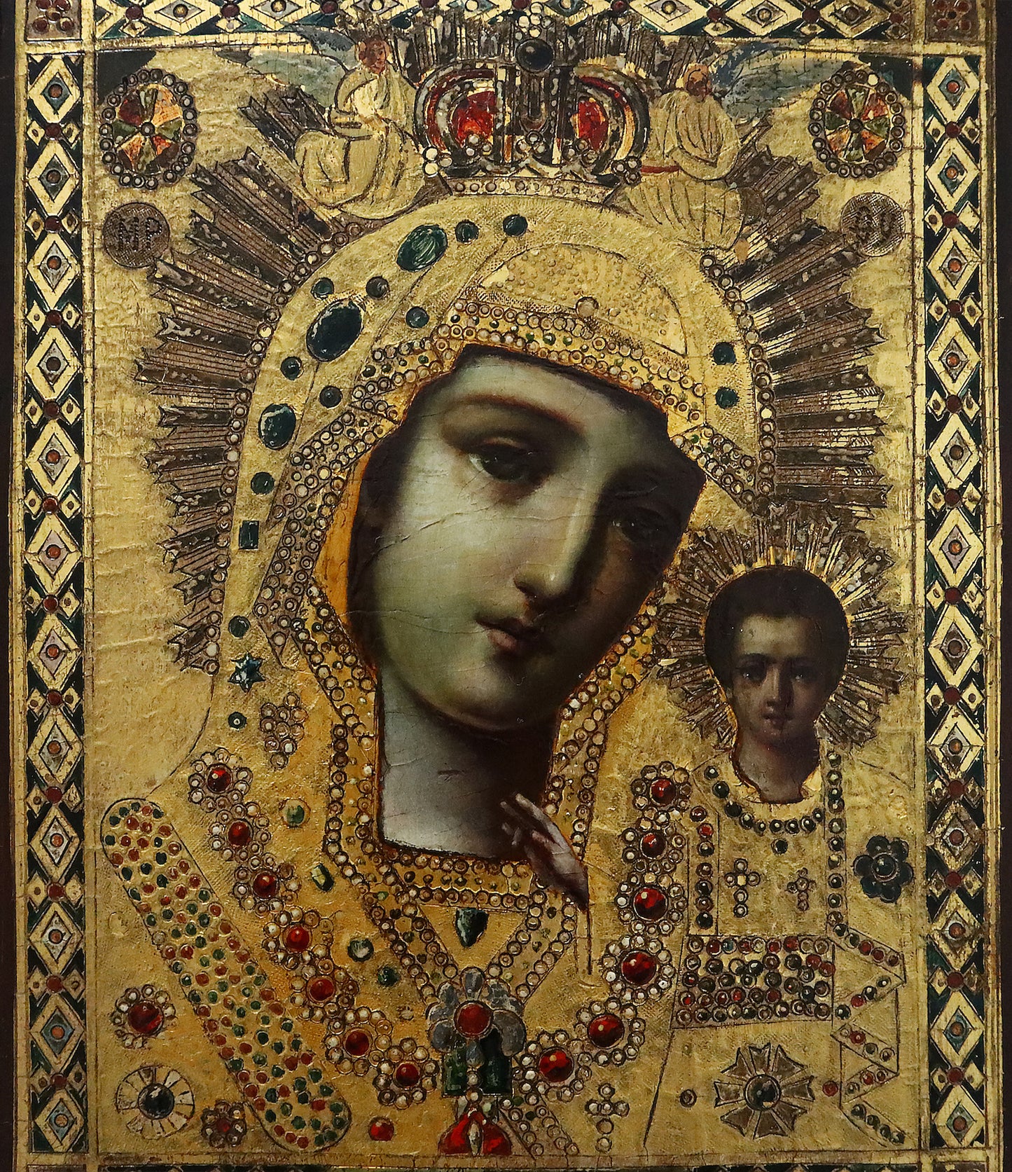 4672 | Antiques, Orthodox, Russian icon: Kazan Mother of God.