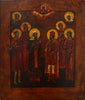4687 | Antique 19th century, Orthodox Russian icon of Selected Saints.