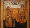 4965 | Antiques, Orthodox, Russian icon: St. Sophia with Daughter and St. Christopher