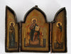 5114 | Antiques, Orthodox, Russian icon: Triptych icon of the Diesis