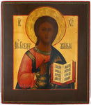 5135 | Antiques, Orthodox, Russian icon: CHRIST PANTOKRATOR