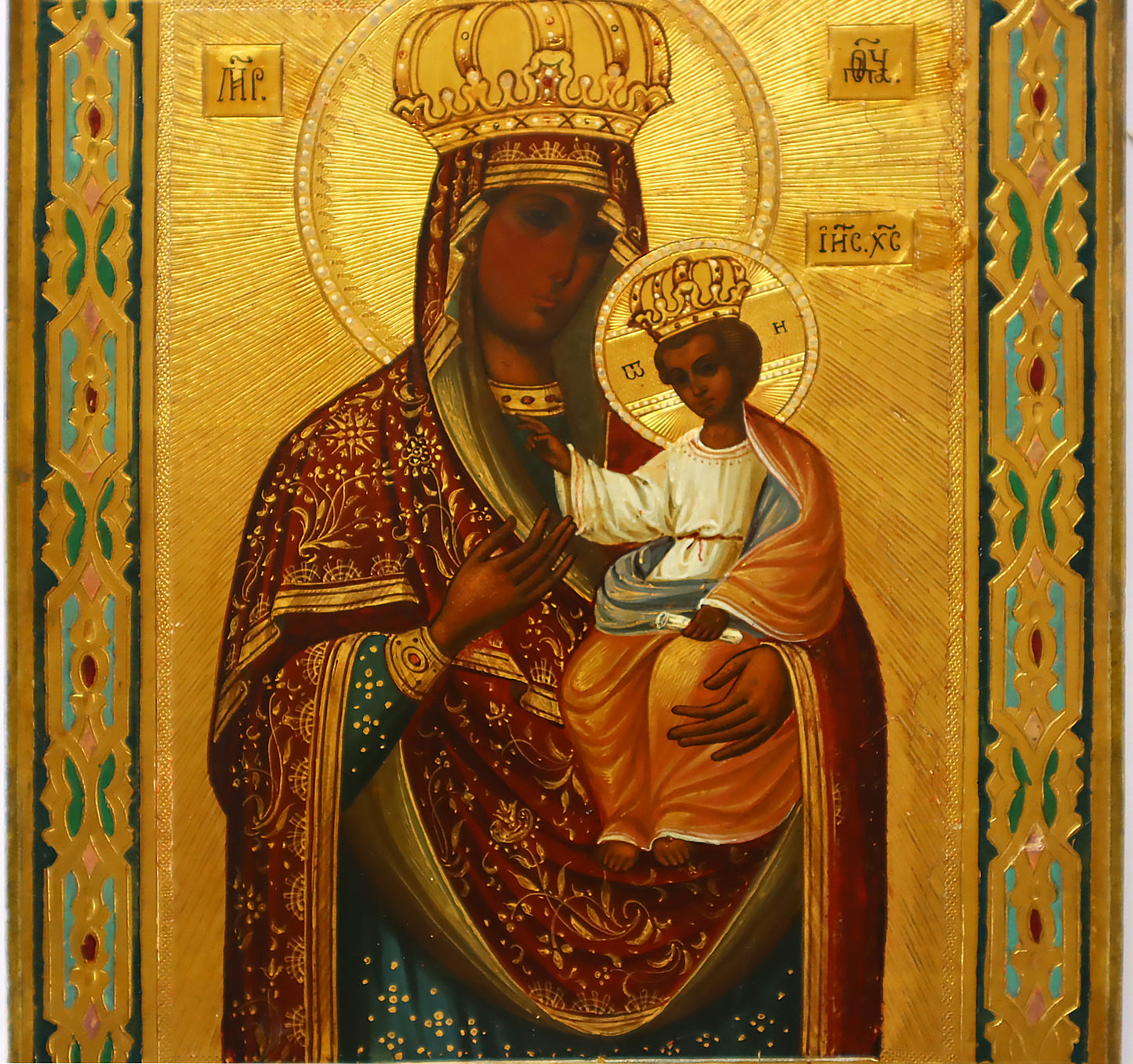 5157 | Antiques, Orthodox, Russian icon: Chernigovskaya Mother of God