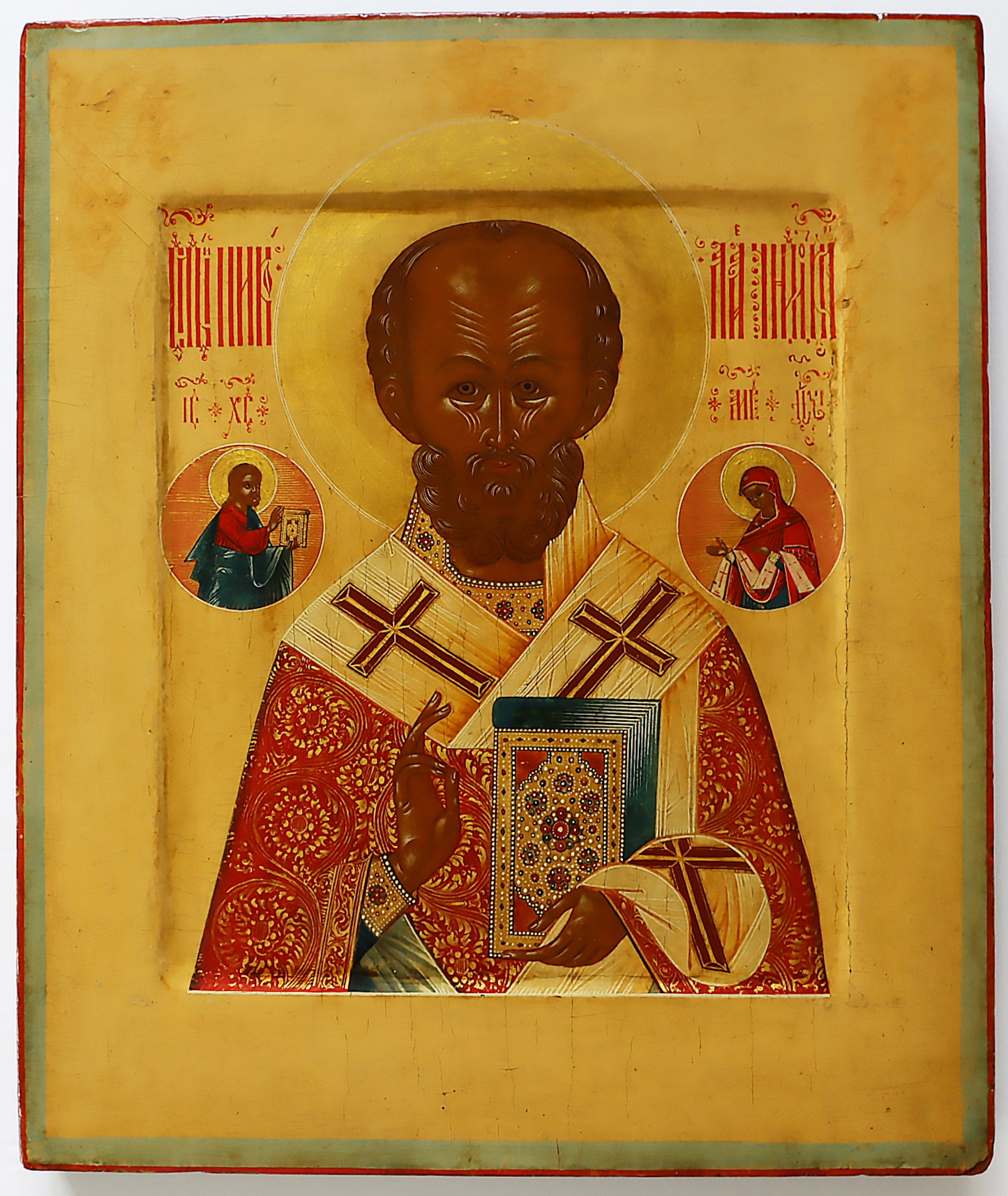 Antiques, Orthodox, Russian icon:St. Nicholas (Palekh) | 5188 |