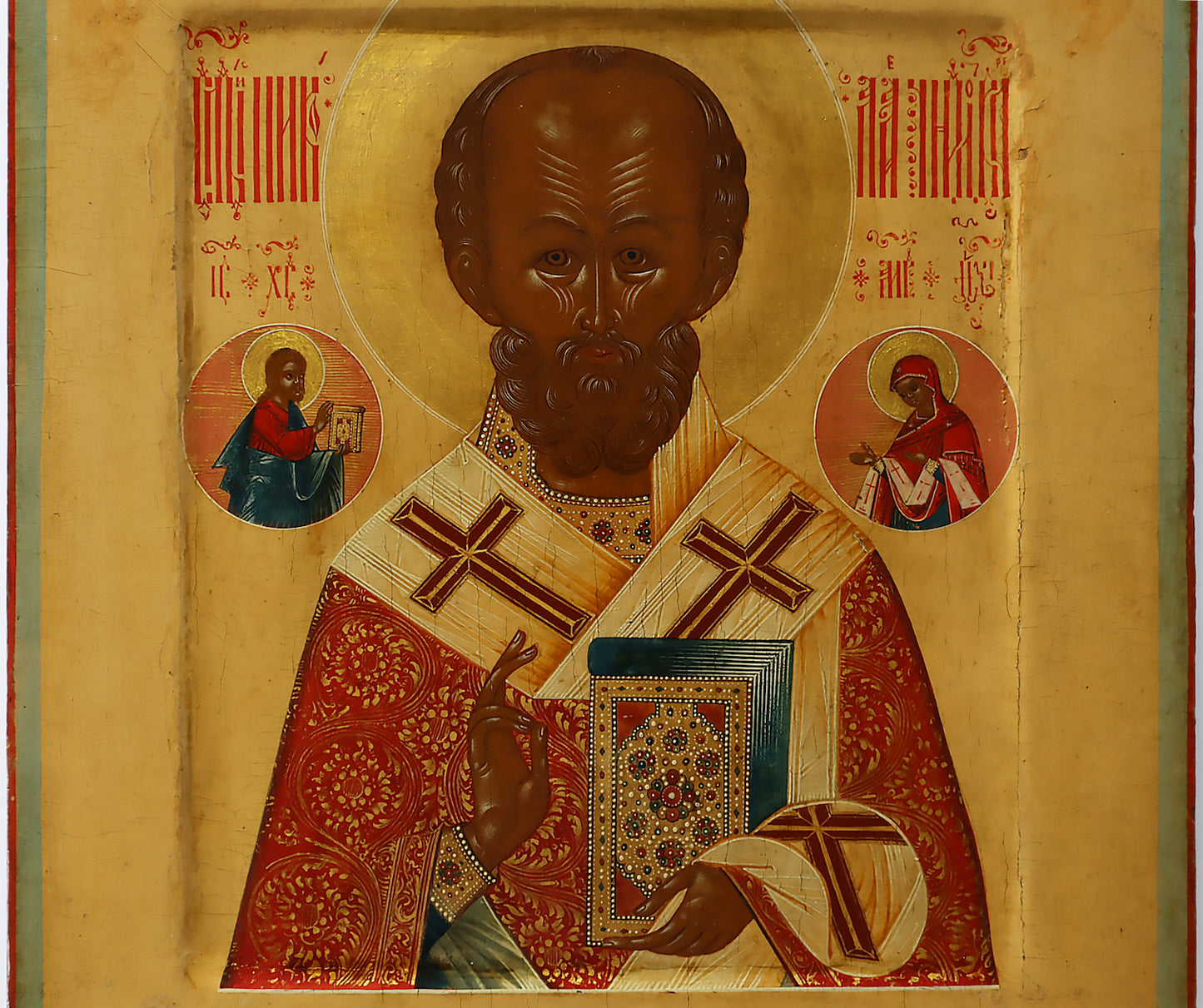 Antiques, Orthodox, Russian icon:St. Nicholas (Palekh) | 5188 |