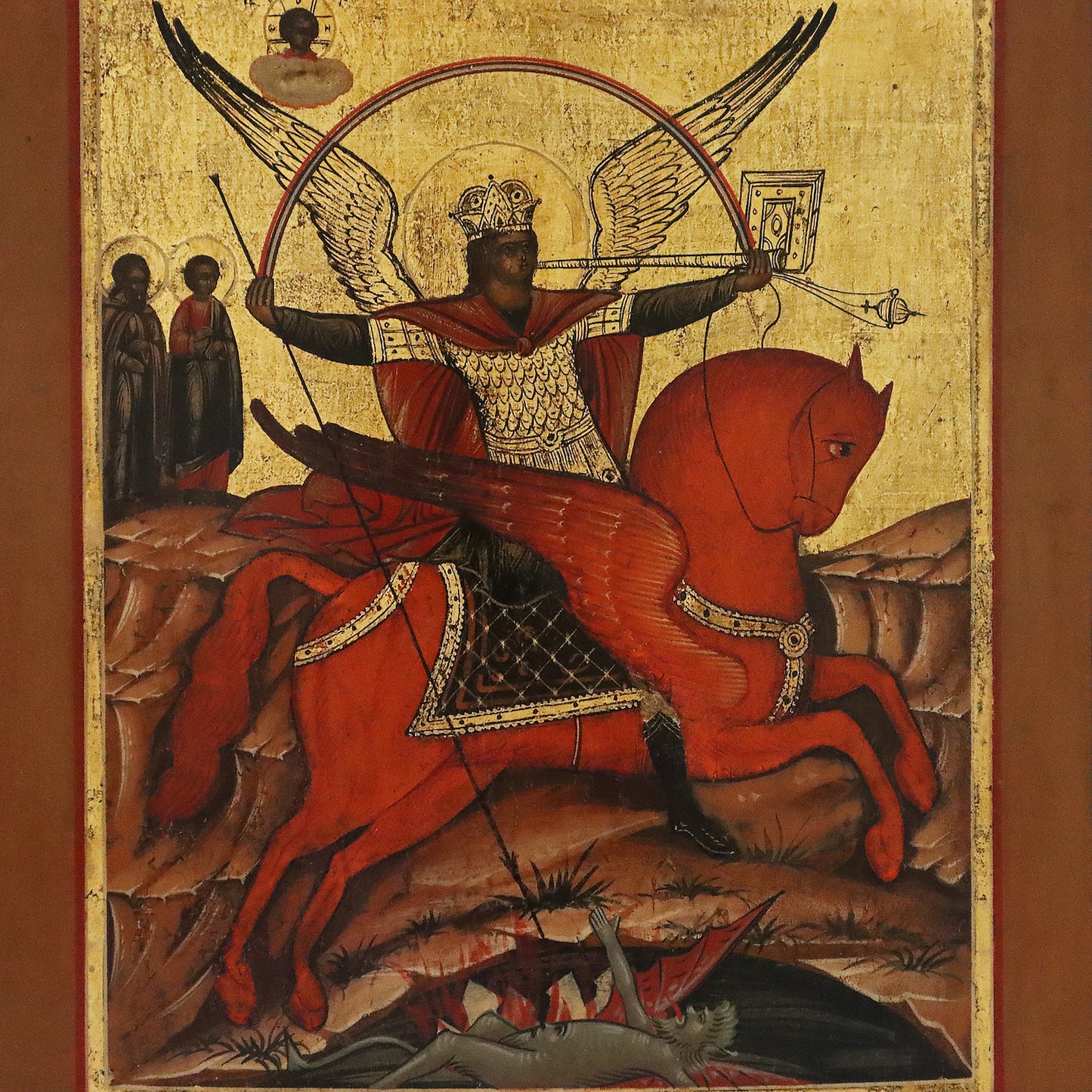 5230 | Antiques, Orthodox, Russian icon: Saint Archangel Michael