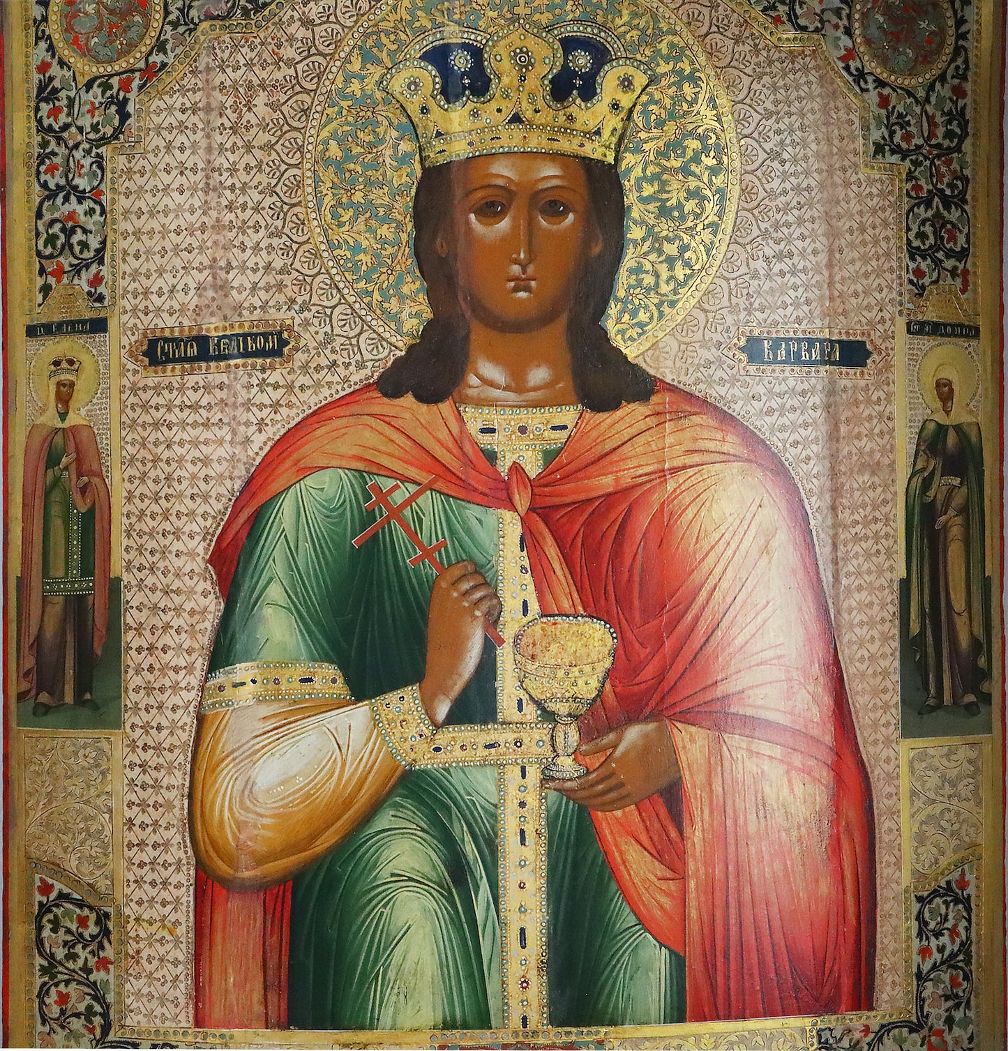 Antiques, Orthodox, Russian icon: Saint Varvara | 5287 |