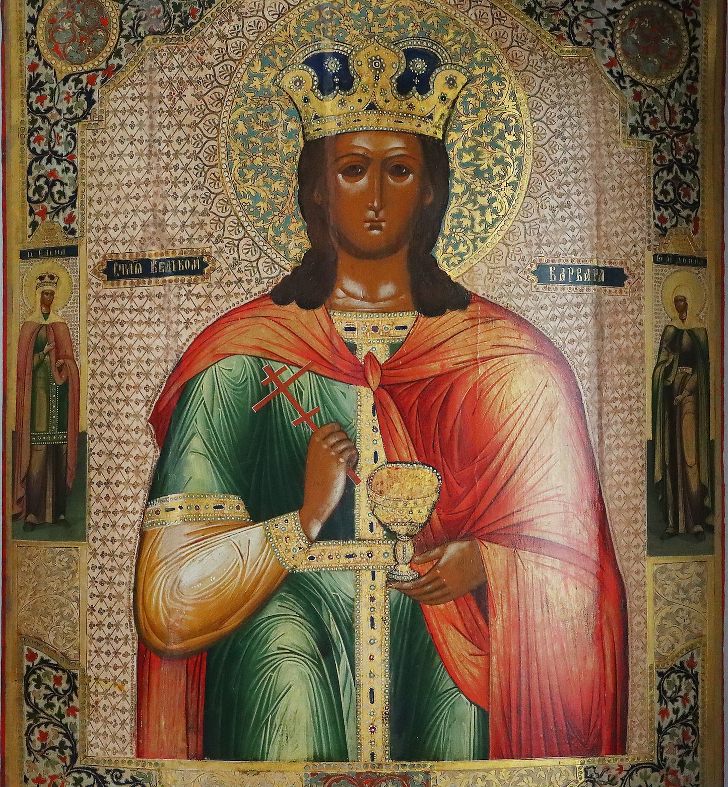Antiques, Orthodox, Russian icon: Saint Varvara | 5287 |
