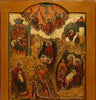 5298 | Antiques, Orthodox, Russian icon: The Nativity of Jesus Christ