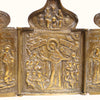 5329 | Antiques, Orthodox, Russian Bronze icon-triptych: JOY OF ALL WHO SUFFER