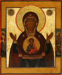 5337 | Antiques, Orthodox, Russian icon: THE MOTHER OF GOD OF THE SIGN