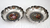 5350 | Pair of Sterling Limoges Porcelain Candy Dishes