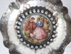 5350 | Pair of Sterling Limoges Porcelain Candy Dishes