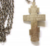 5399 | Antiques Russian Orthodox Silver Priest Cross with silver chain