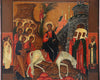 5407 | Antiques, Orthodox, Russian icon: The Entry Into Jerusalem