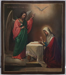 5411 | Antiques, Orthodox, Russian icon: The Annunciation