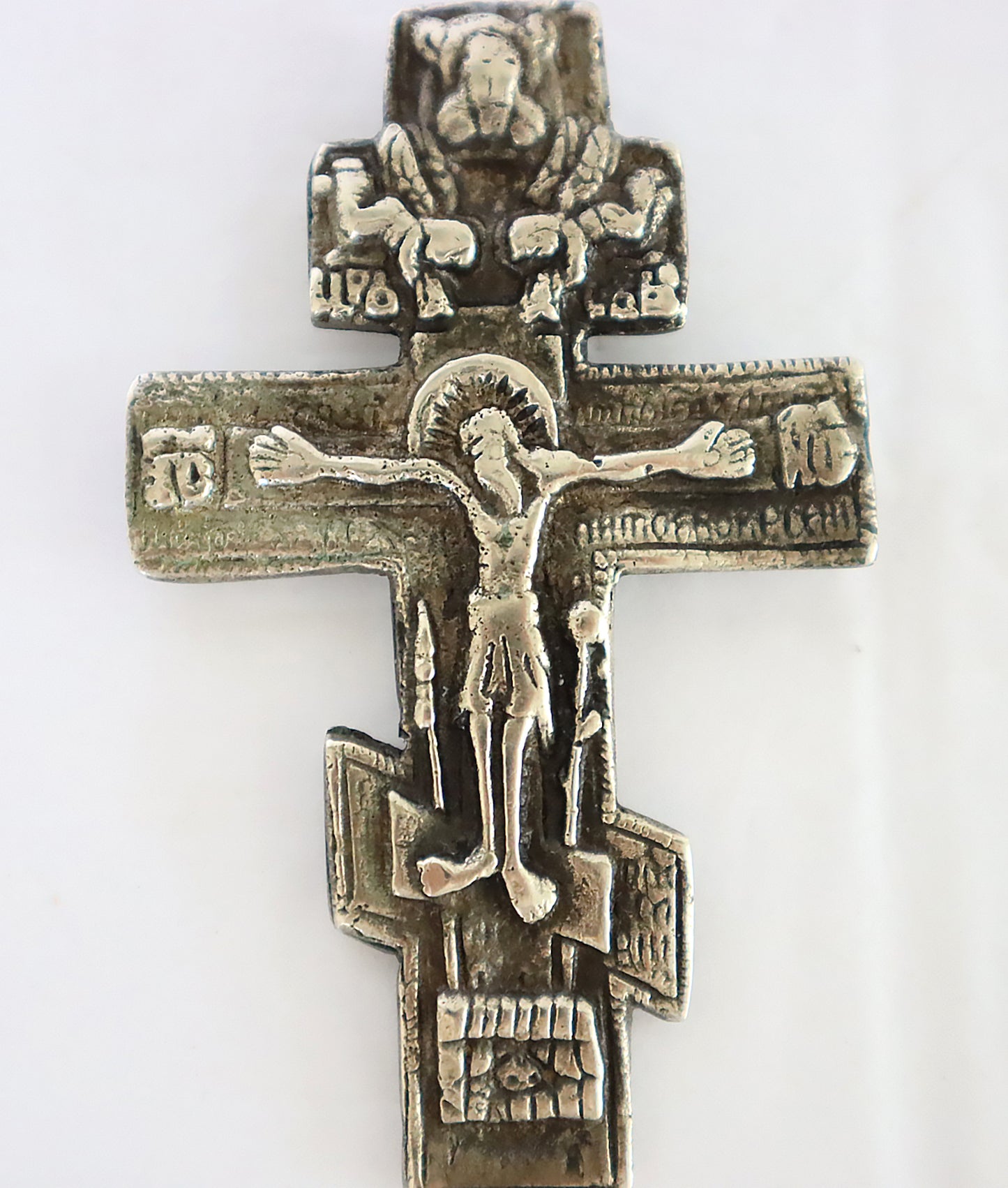 5426 | Antiques, Orthodox, Russian Silver icon: Traveling Cross