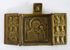 5429 | Antiques, Orthodox, Russian Bronze icon: Triptych