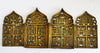 5479 | Antiques, Orthodox, Russian Bronze icon: QUADIPTYCH with enamel.