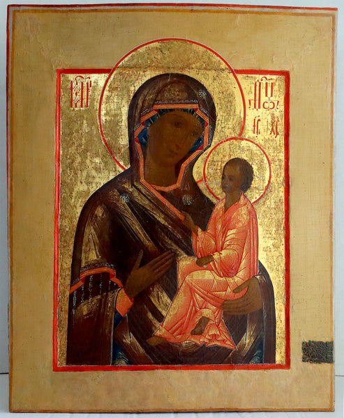 5493 | Antiques, Orthodox, Russian icon: Tikhvinskaya Mother of God