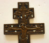 5515 | Antiques, Orthodox, Russian icon: Russian Bronze cross with enamel.