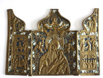 5582 | Antiques, Orthodox, Russian Bronze icon: The Mother of God of Passion