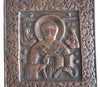 5610 | Antiques, Orthodox, Russian Bronze icon: St. Nicholas