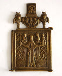 5611 | Antiques, Orthodox, Russian Bronze icon: St. Nicholas Mozhaisk