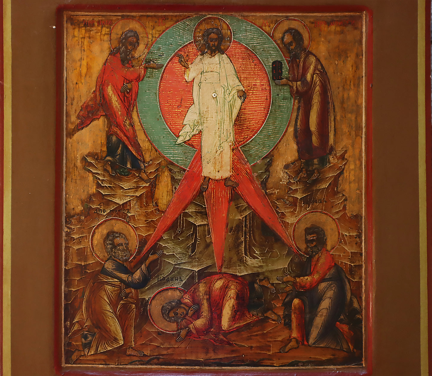 ANTIQUE 19c RUSSIAN PAINTED ICON: The Transfiguration of The Lord | 5634 |